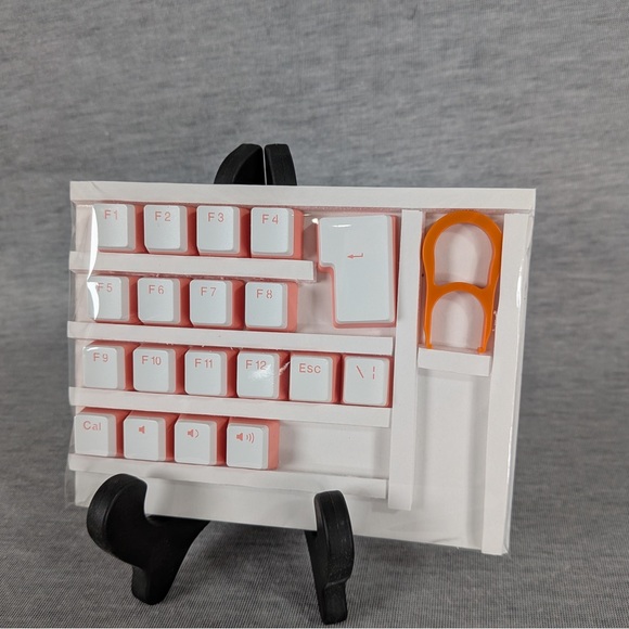 PBT Peach White Pudding Key Caps- Compact Tenkeyless - Picture 8 of 10